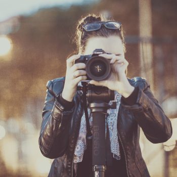 Woman taking photo